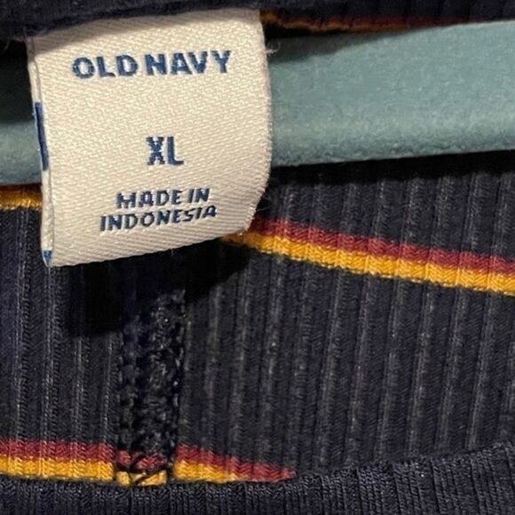 Old Navy - ribbed stripe stretchy dress - Picture 2 of 6